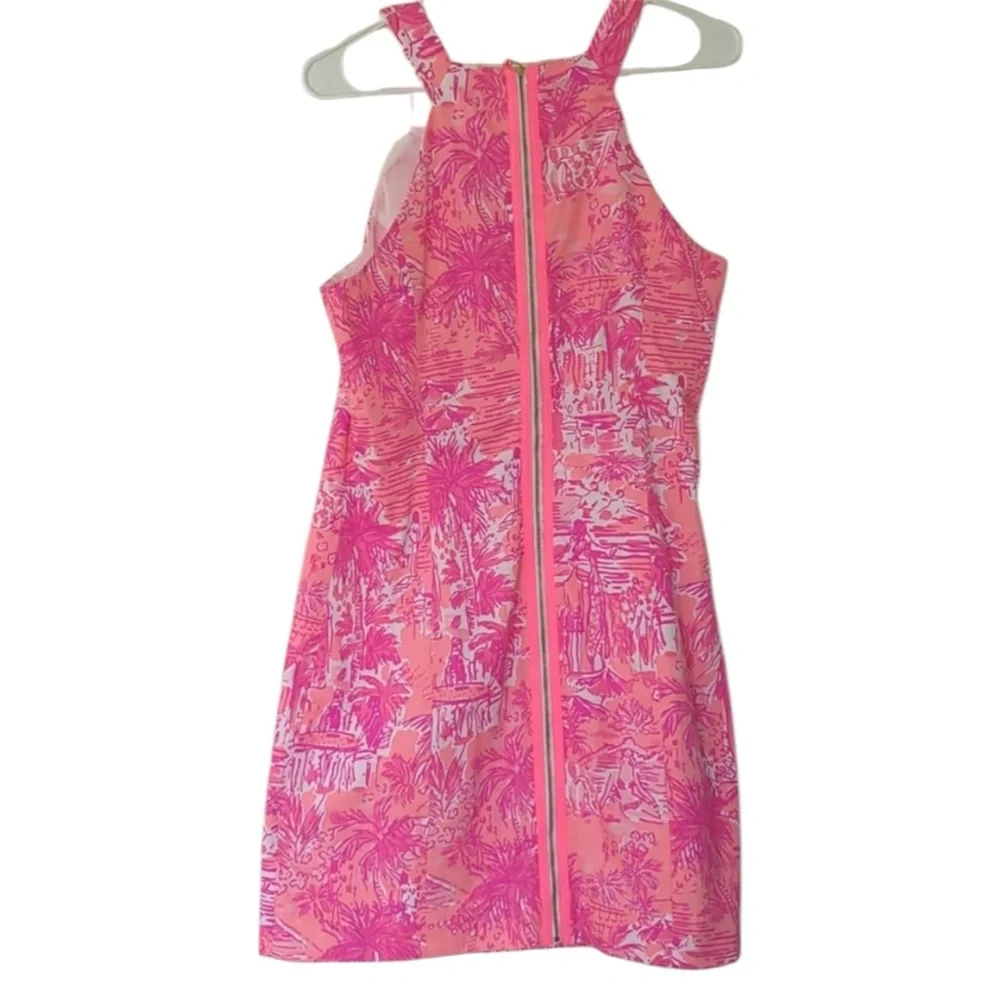 Lilly Pulitzer Simone Shift Mini Dress Cheeky Melon Rule Breakers Size 10 - Picture 3 of 10